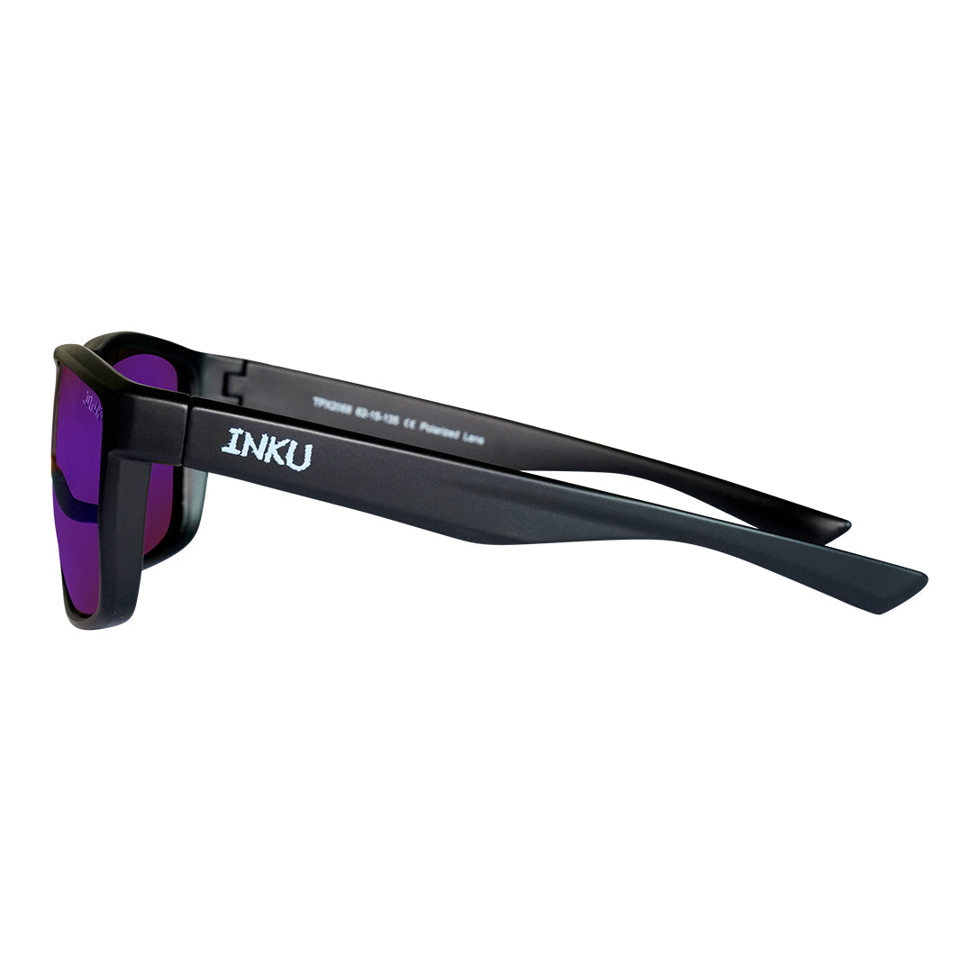 Inku Polarised Sunglasses - Green Mirror