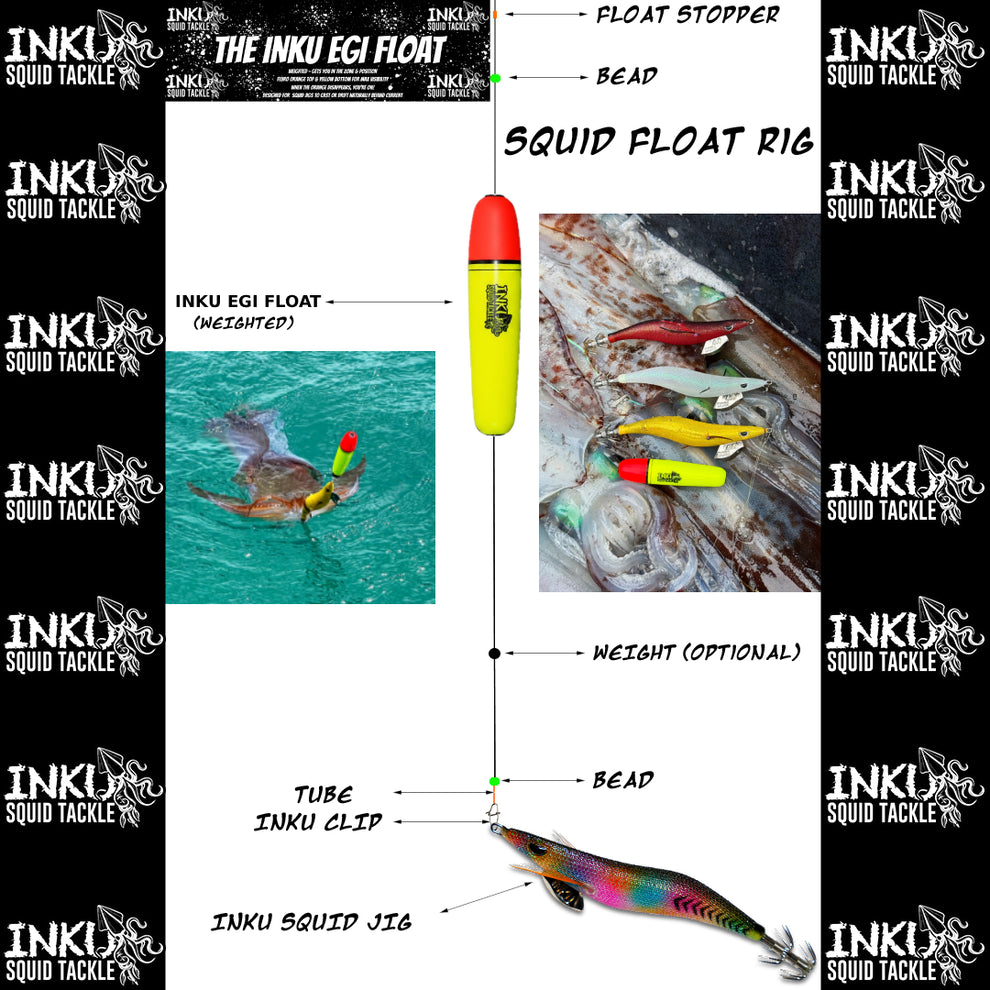 Inku Egi Float | High Visibility Squid Fishing Float – Inku Squid Tackle